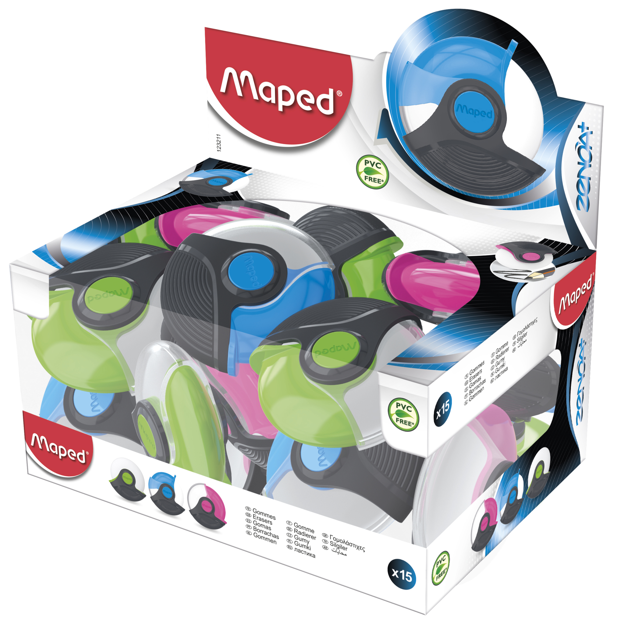  GOMA MAPED ZENOA PLUS CON ESTUCHE X15