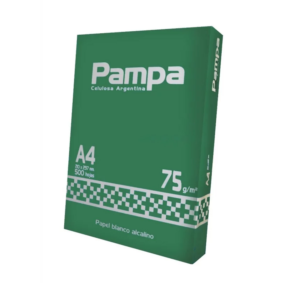  RESMA A4 75 GRAMOS PAMPA 500 HOJAS