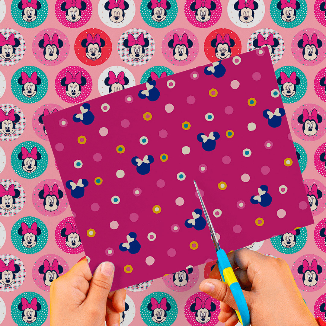  CARTULINA ENTRETENIDA MURESCO MINNIE  CIRCULOS X10 HOJAS