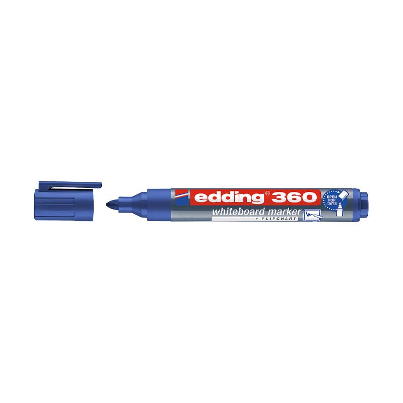  MARCADOR PIZARRA EDDING RECARGABLE PUNTA  REDONDA E-360 X10 AZUL