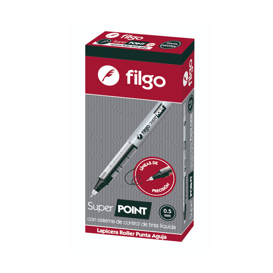  ROLLER FILGO SUPER POINT 0.5 NEGRO X12