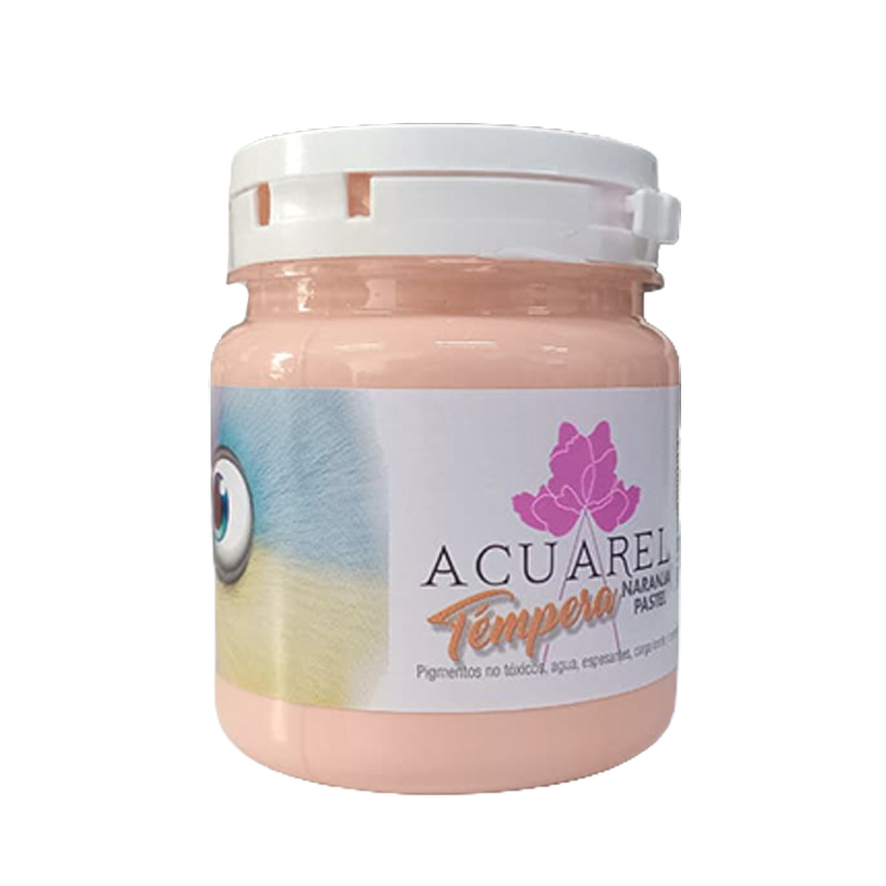  TEMPERA ACUAREL POTE 250GR PASTELNARANJA