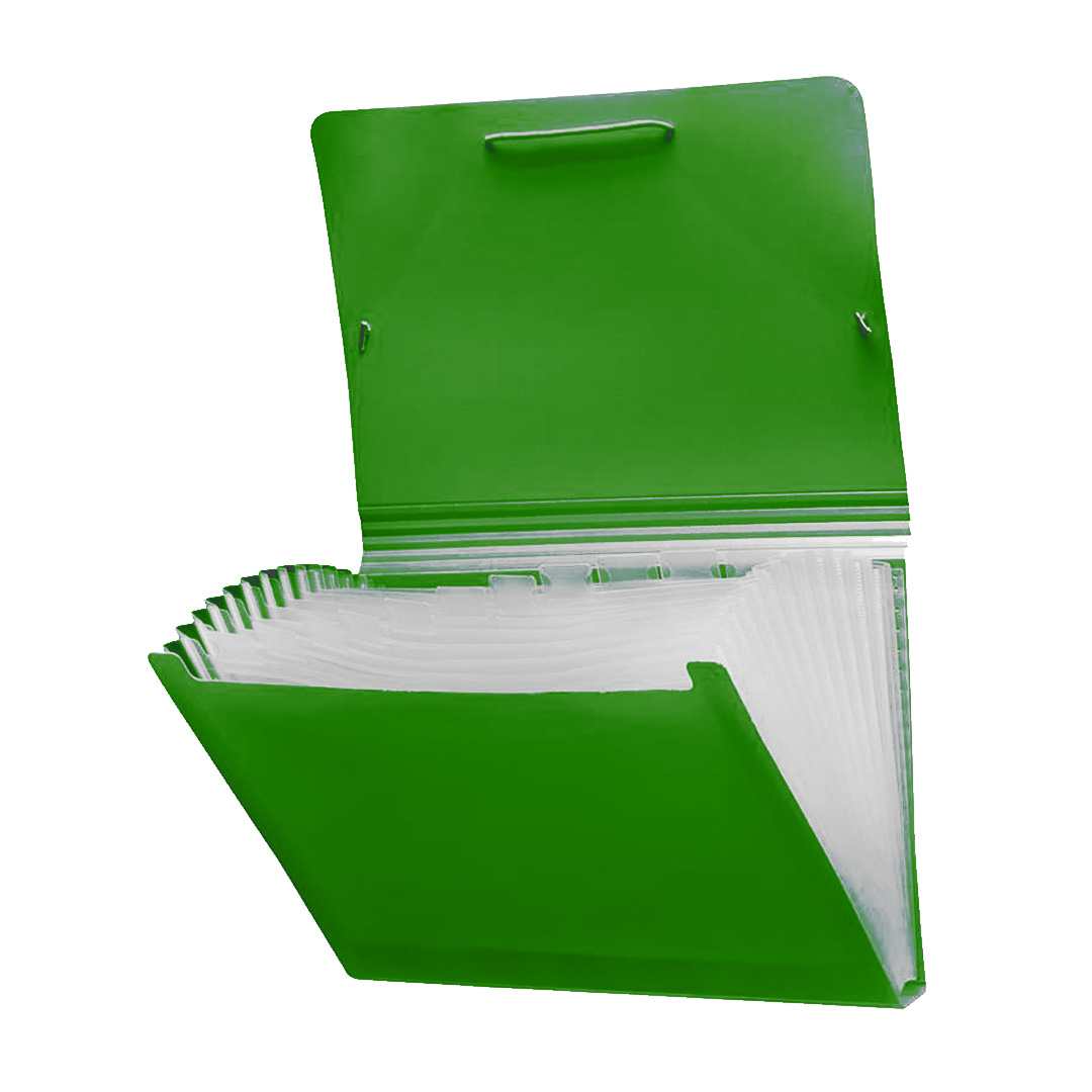  CLASIFICADOR LAMA A4 12 DIVISIONES VERDE