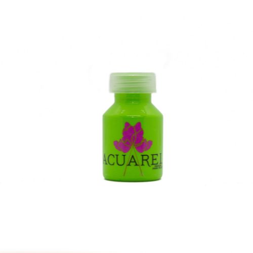  PINTURA PARA TELA ACUAREL 50CC VERDE  MANZANA PACK X6