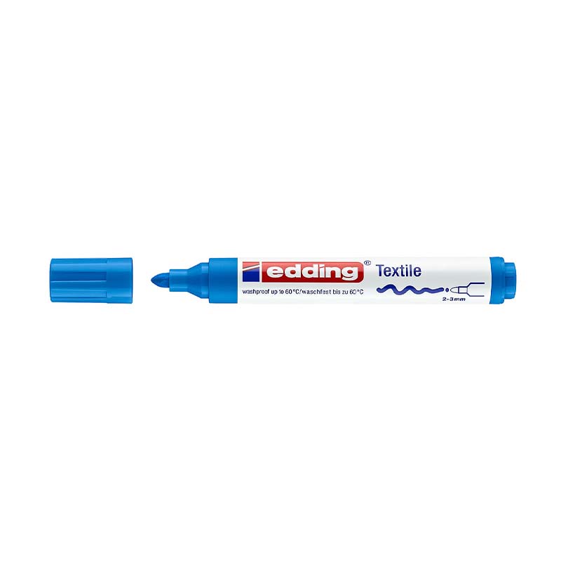  MARCADOR PARA TELA EDDING PUNTA GRUESA;
E-4500 X1 CELESTE