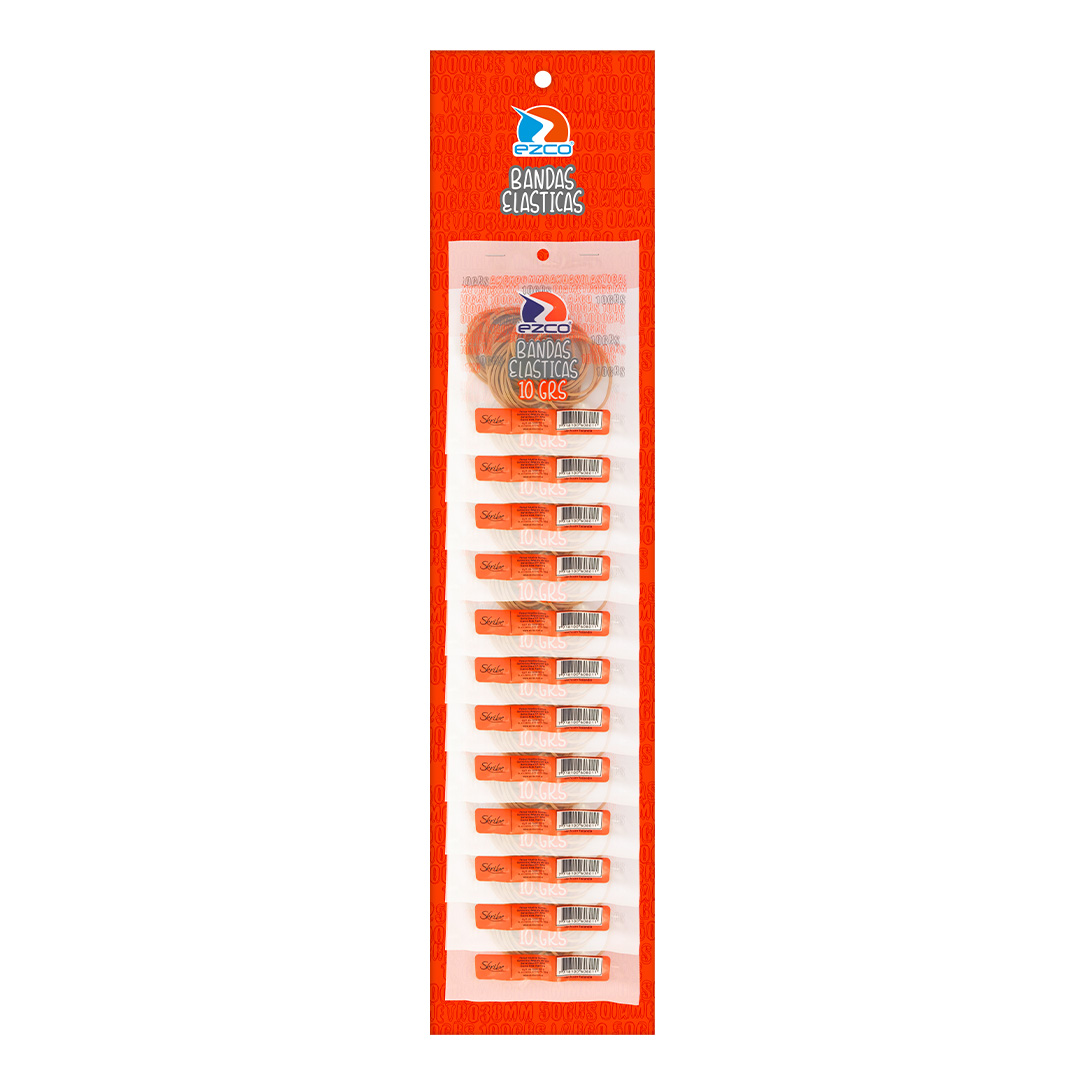  BANDA ELASTICA EZCO 38MM 10GR DISPLAY X 12