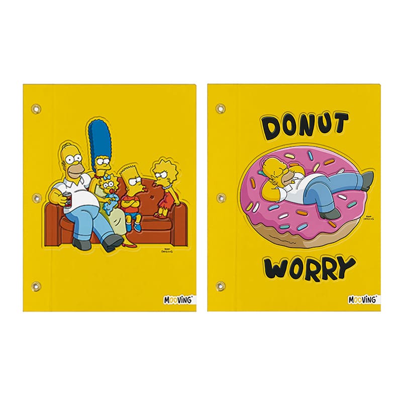  CARPETA ESCOLAR TAPA N3 MOOVING  SIMPSON
