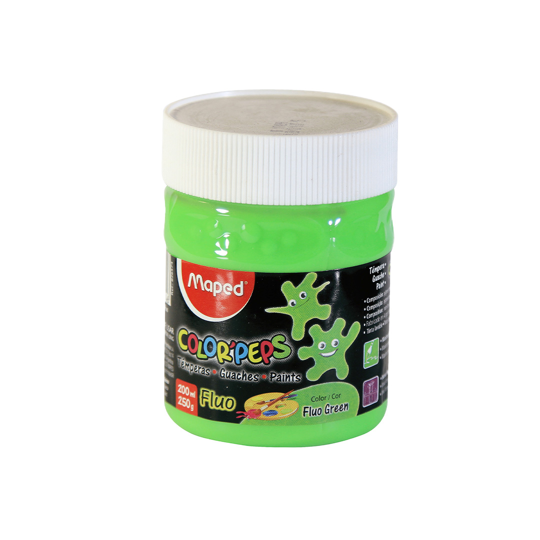  TEMPERA MAPED FLUO POTE 250G VERDE