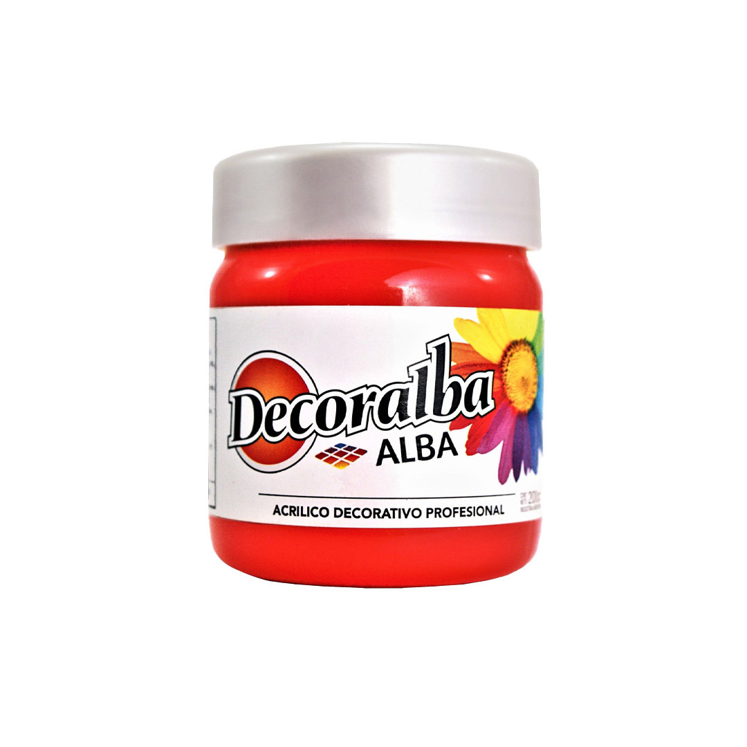  ACRILICO DECORATIVO ALBA 200ML ROJO  SENAL