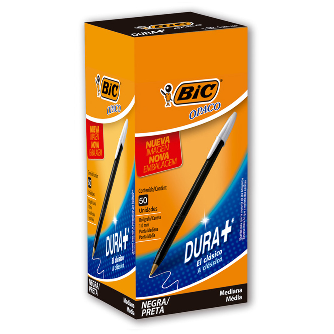 BOLIGRAFO BIC OPACO 1MM NEGRO X50