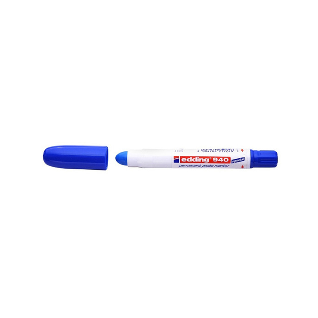  MARCADOR PERMANENTE EDDING REDONDA  GRUESO E-940 AZUL