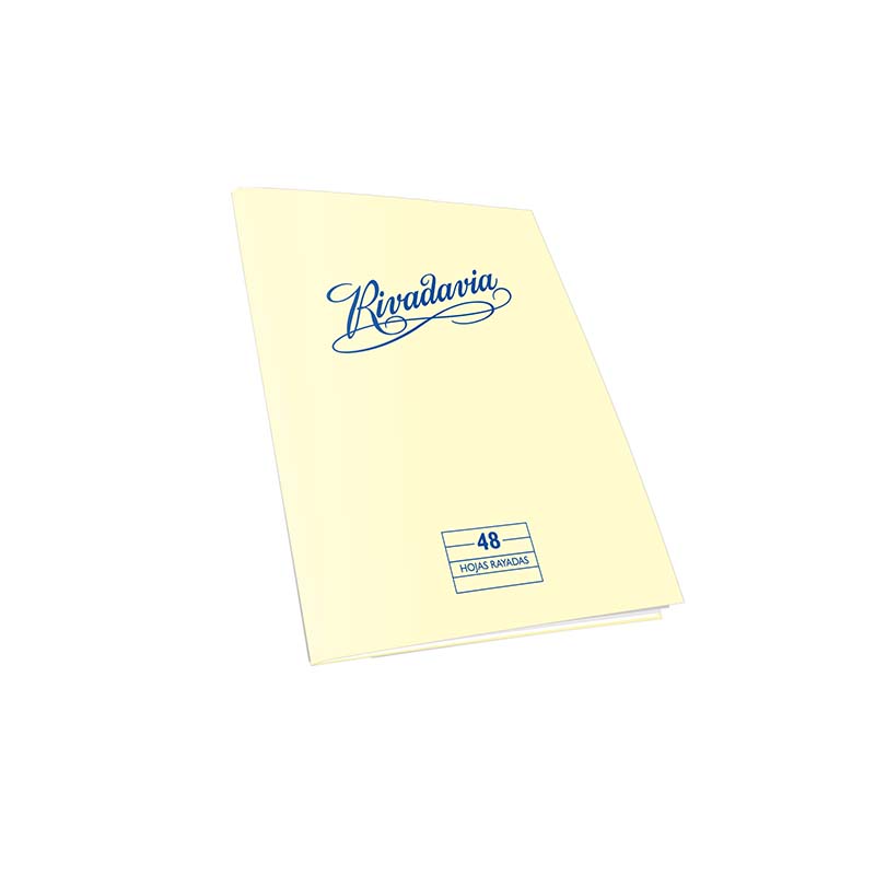  CUADERNO RIVADAVIA 16X21 TAPA      FLEXIBLE TRADICIONAL 48 HOJAS RAYADO