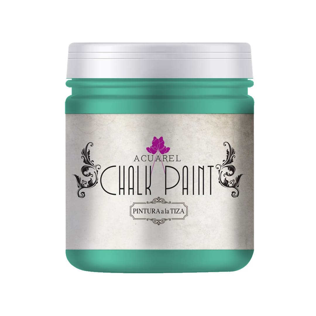  PINTURA A LA TIZA ACUAREL POTE 200  GRAMOS ESMERALDA