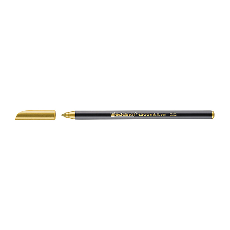  MARCADOR AL AGUA EDDING PUNTA REDONDAE-1200 METAL X10 ORO
