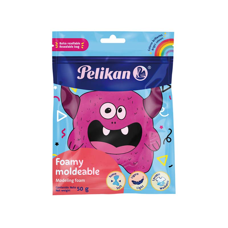  MASA MODELAR PELIKAN FOAMY 50GR MAGENTA