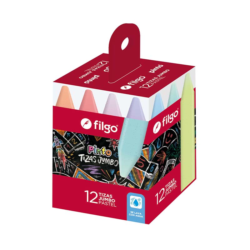  TIZA FILGO JUMBO PASTEL X12