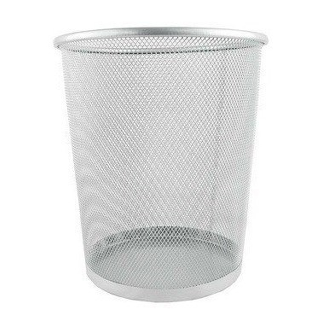  CESTO VALUES GRANDE REDONDO MESH PLATA28X27
