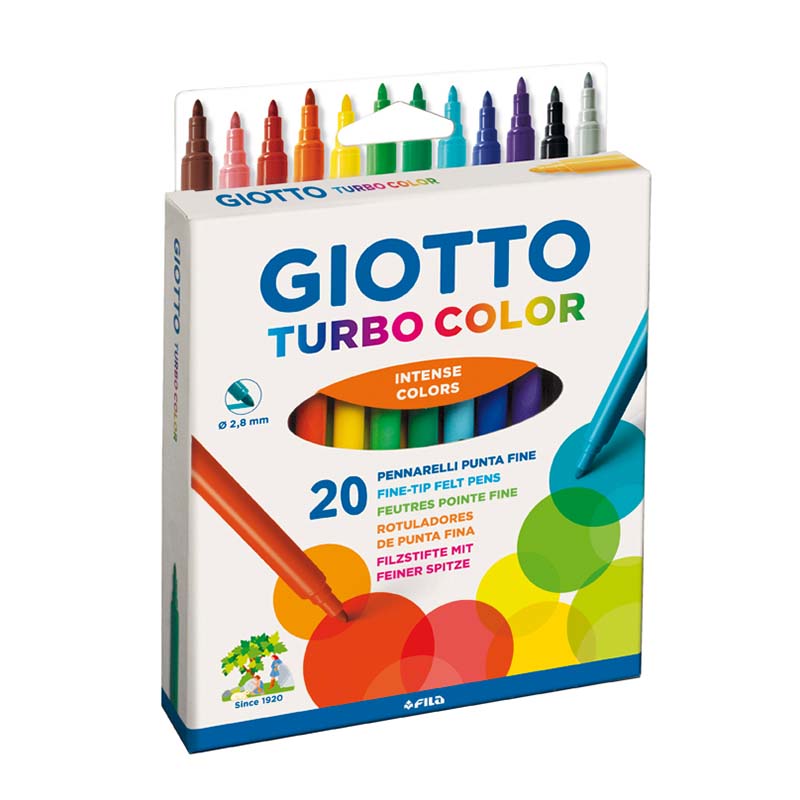  MARCADOR ESCOLAR GIOTTO TURBO COLOR X20
