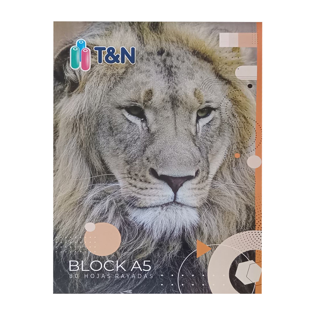 BLOCK A5 TYN EMBLOCADO 80 HOJAS RAYADO