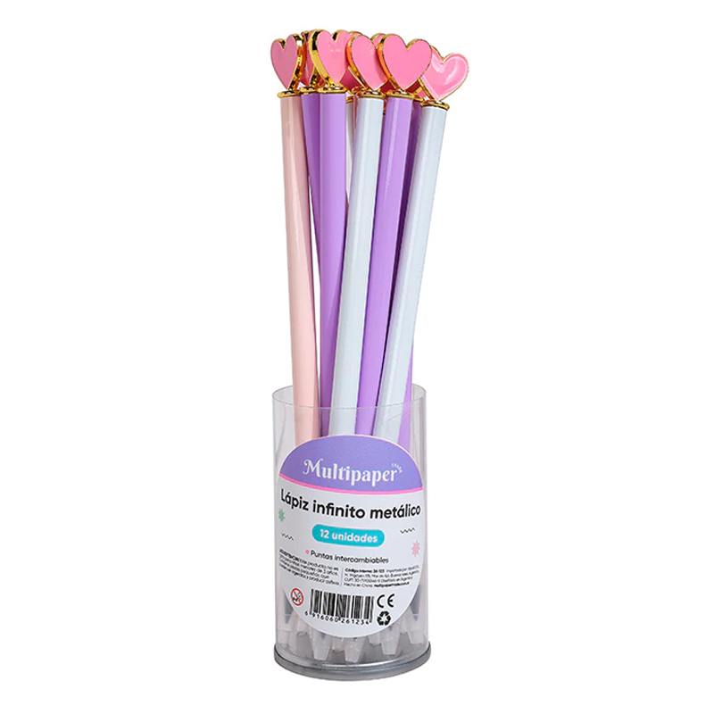  LAPIZ INFINITO MULTIPAPER CUORE X12