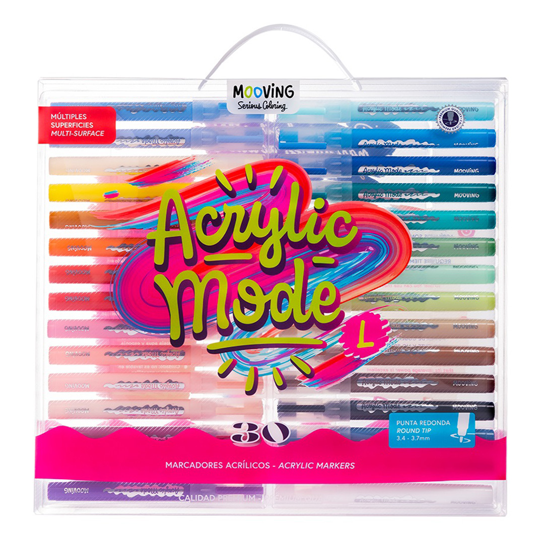  MARCADOR ACRILICO MOOVING ACRYLIC MODE;
X30