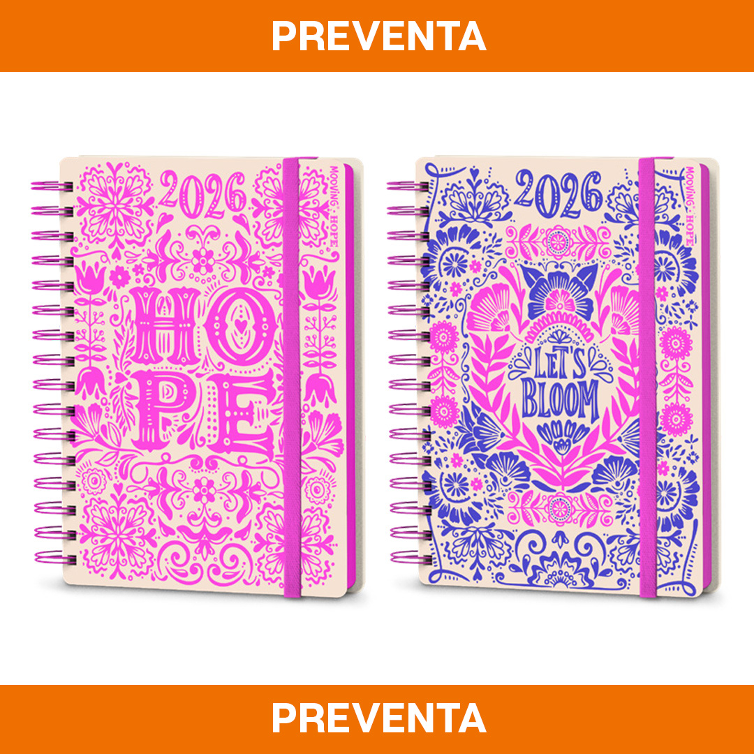  AGENDA MOOVING 10X15 DIA POR PAGINA  HOPE
