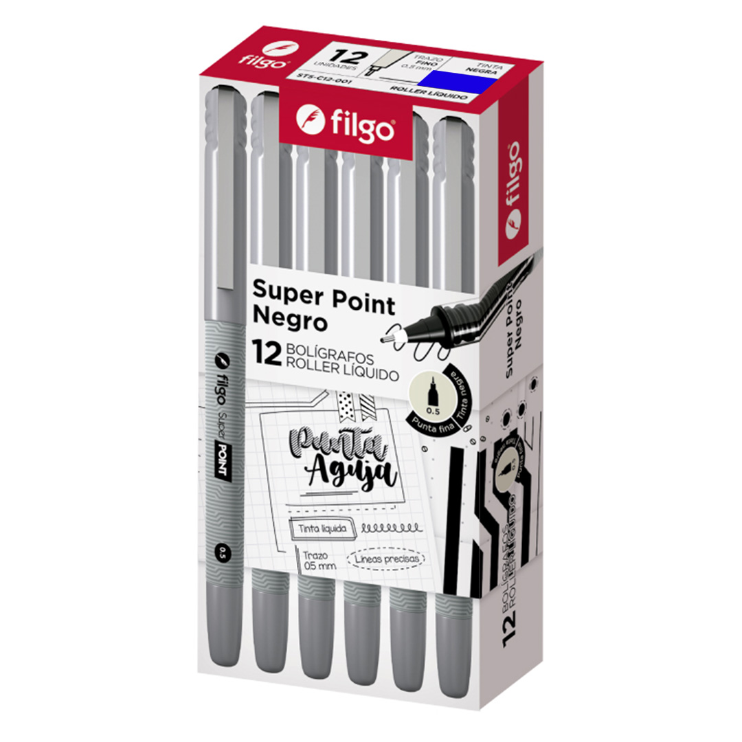  ROLLER FILGO SUPER POINT 0.5 AZUL X12