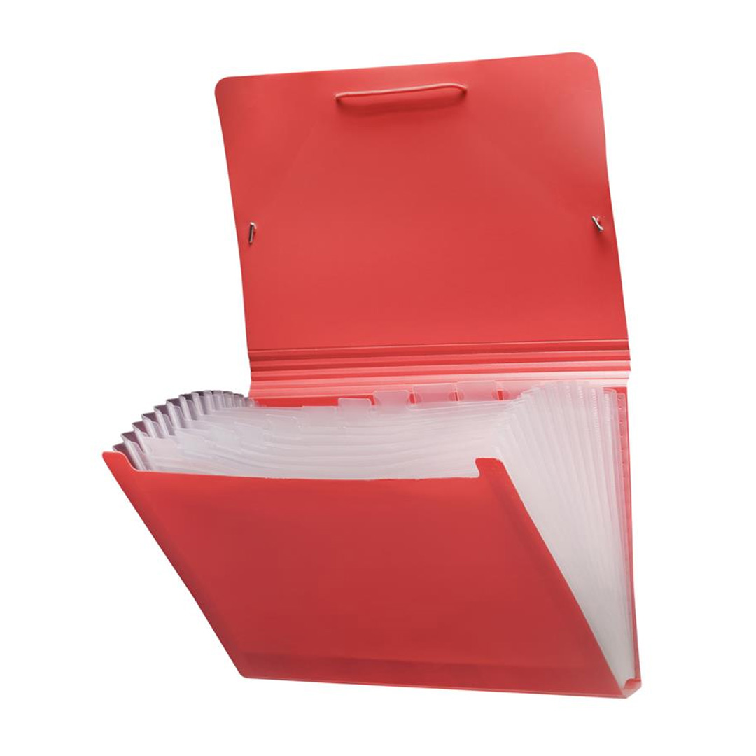  CLASIFICADOR LAMA A4 12 DIVISIONES ROJO