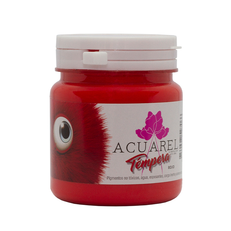  TEMPERA ACUAREL POTE 250GR ROJO