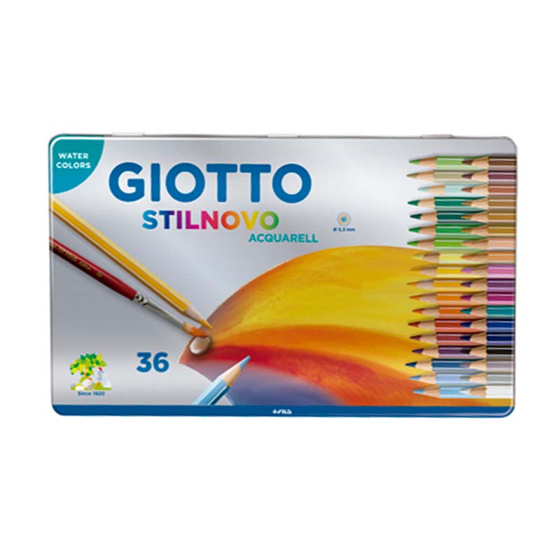  LAPIZ COLOR GIOTTO STILNOVO ACUARELABLE LATA X36