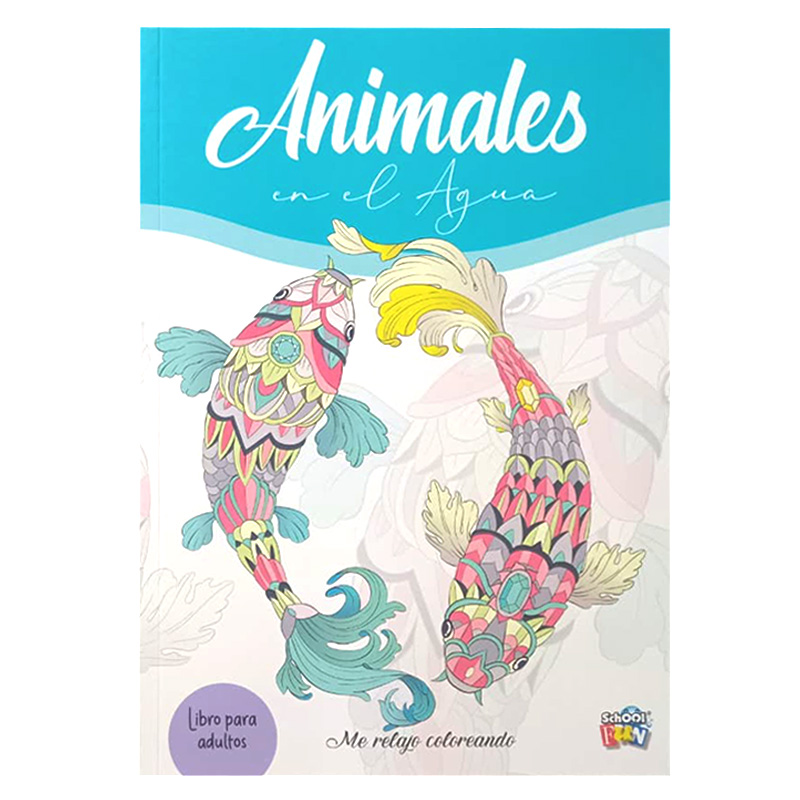  LIBRO PLOW RELAJO COLOREAN ANIMALES AGUA