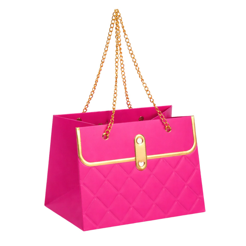  BOLSA REGALO CADENA REXON 17X11X20  FUCSIA BLISTER X10