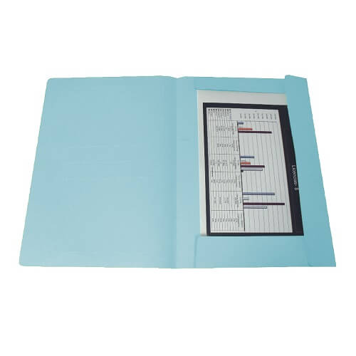  CARPETA 3 SOLAPAS CONGRESO 240GR CELESTE  X50