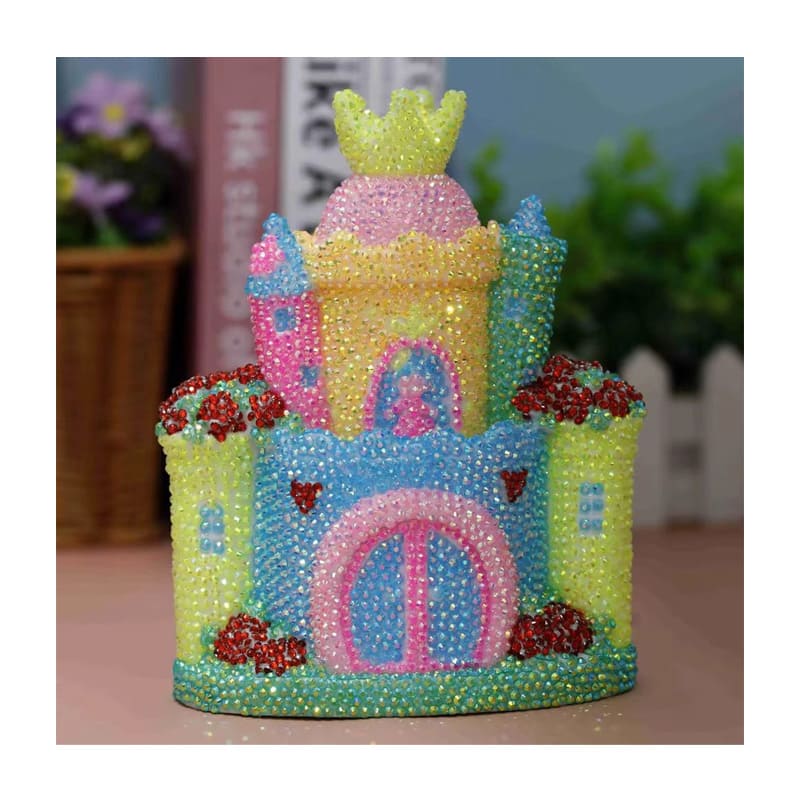  DIAMOND PAINTING 18CM FIGURA 3D ALCANCIA  CASTILLO