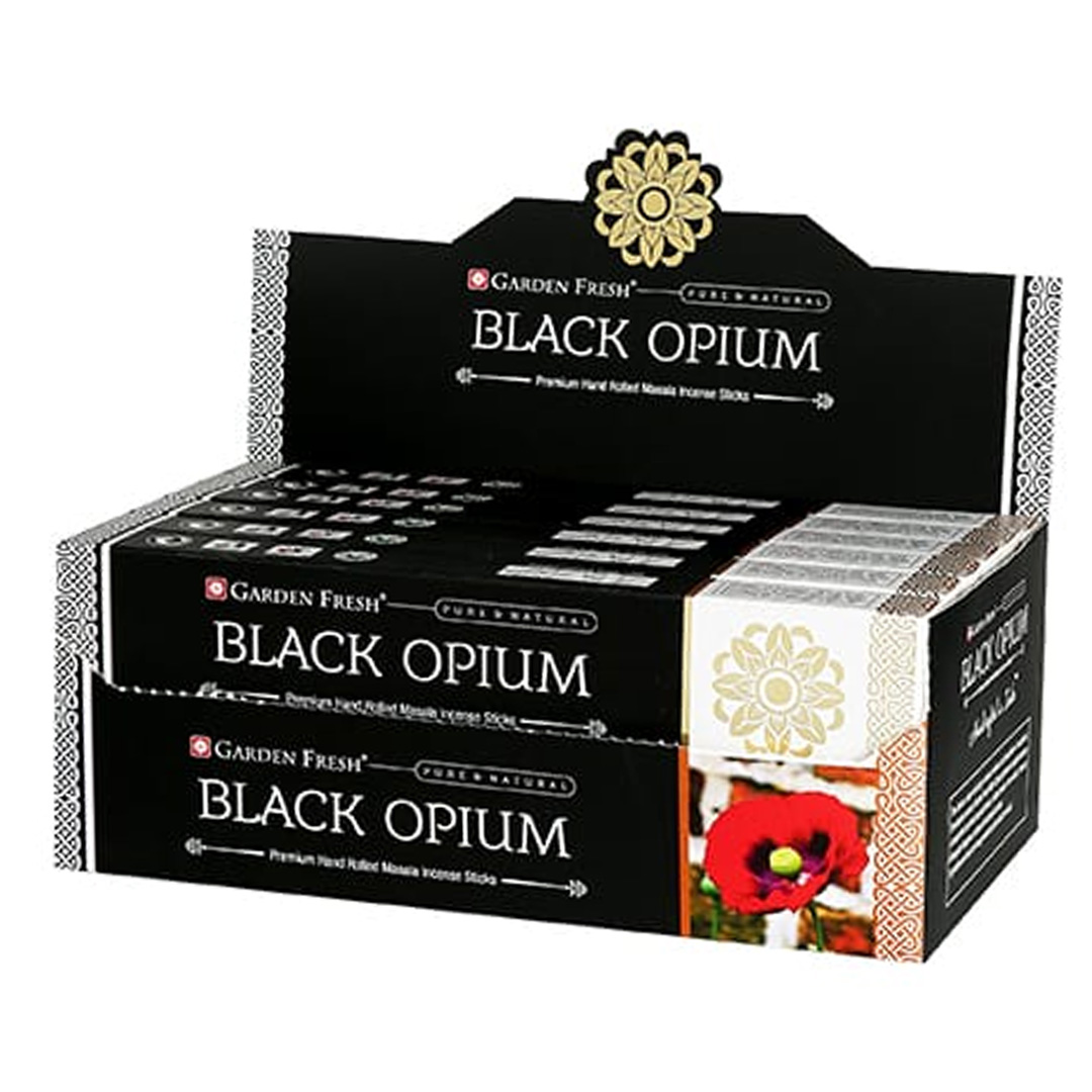  SAHUMERIO GARDEN FRESH 15G X12 BLACK  OPIUM