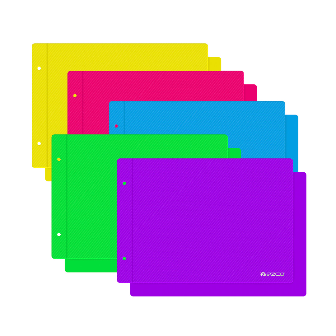  CARPETA ESCOLAR TAPA N5 EZCO PP X25 FLUO  SURTIDO