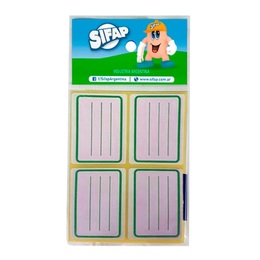  ETIQUETA SIFAP ESCOLAR VERDE X24 PAQUETE  X50 BLISTERS