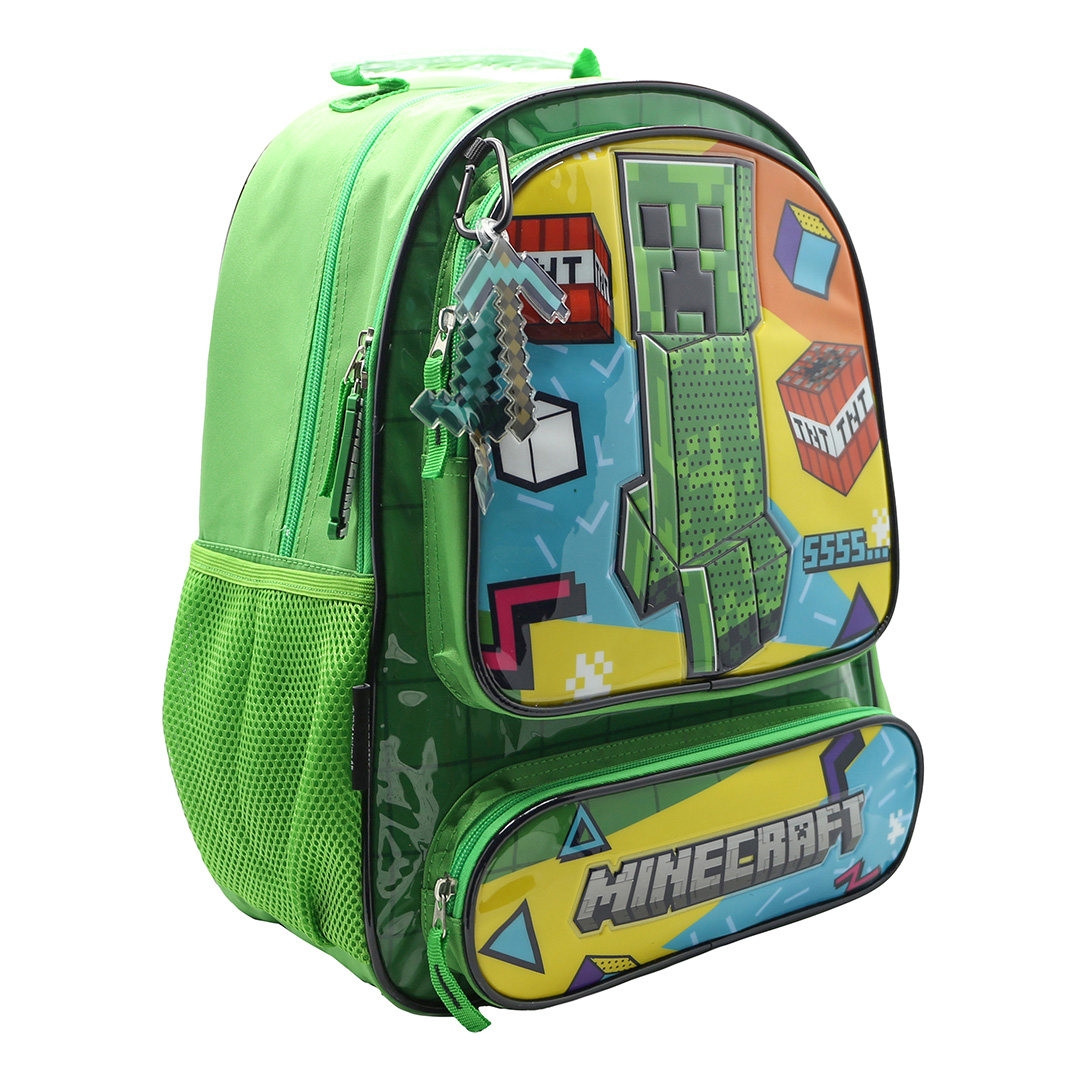  MOCHILA CRESKO 16 MINECRAFT INFANTIL  CREEPER