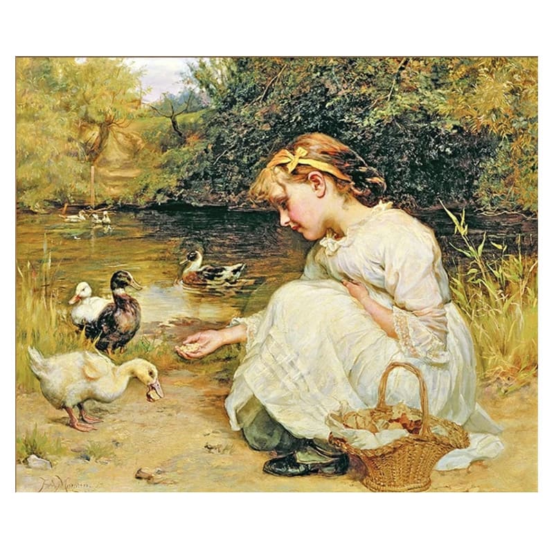  DIAMOND PAINTING 20X30 CUADROS FAMOSOS;
HACIENDO AMIGOS MR20026