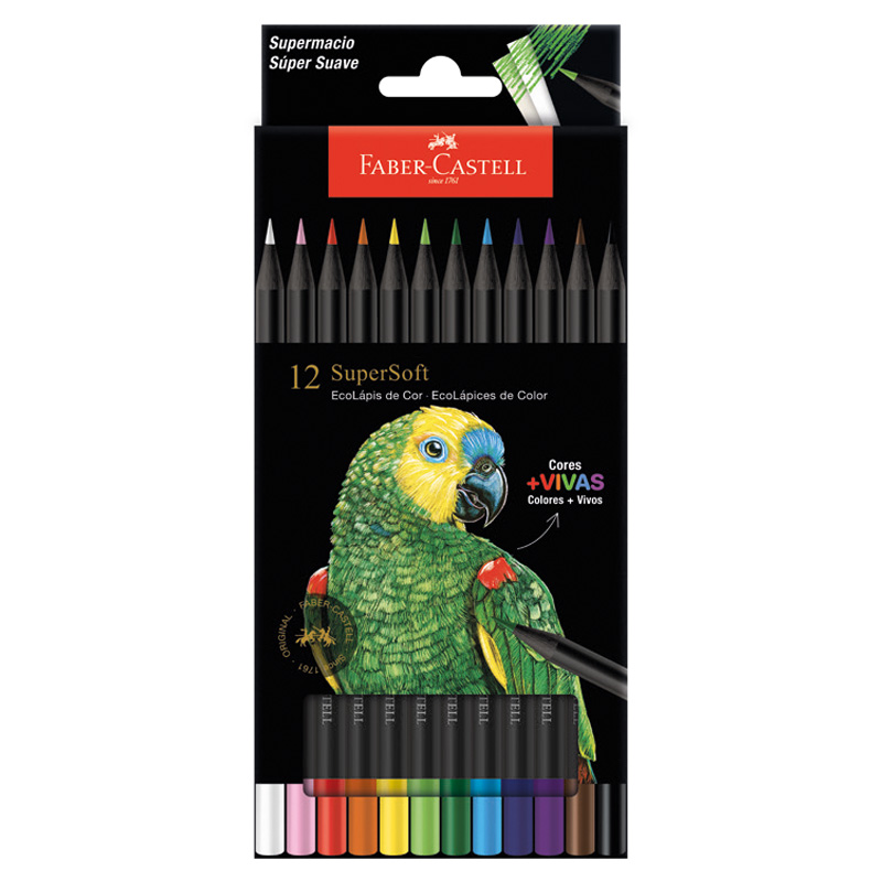  LAPIZ COLOR FABER SUPER SOFT X12