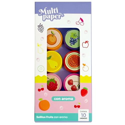  SELLO MULTIPAPER FRUITS CON AROMA X10