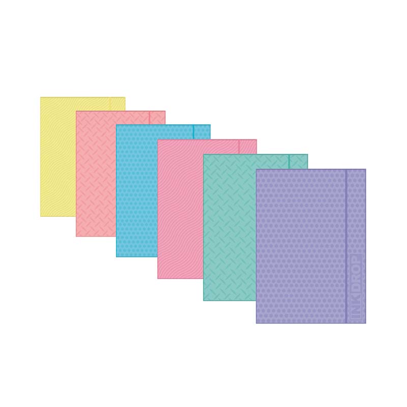  CARPETA 3 SOLAPAS OFICIO INKDROP PASTEL