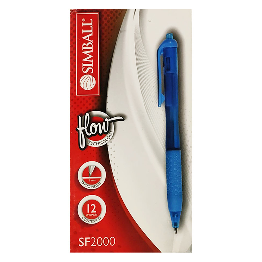  BOLIGRAFO RETRACTIL SIMBALL SF2000 X12;
TURQUESA
