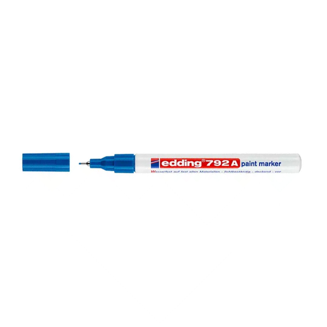  MARCADOR PERMANENTE EDDING ESMALTE  ULTRAFINO E-792 AZUL