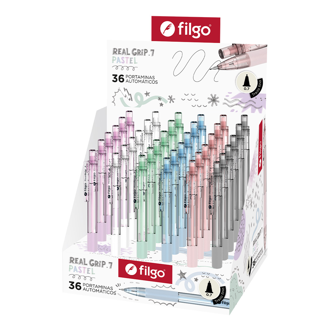  LAPIZ MECANICO FILGO H107 0.7 PASTEL X36