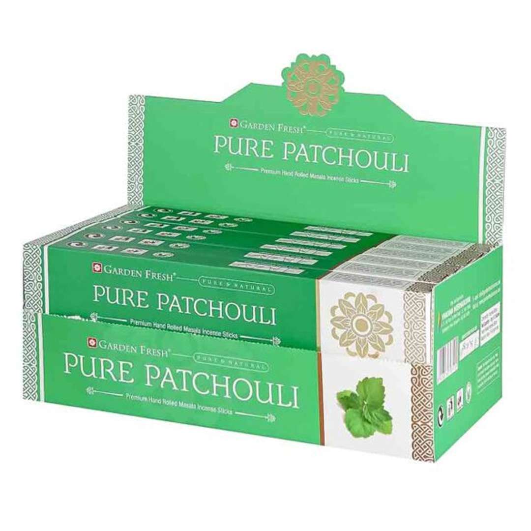  SAHUMERIO GARDEN FRESH 15G X12 PACHULI;
PURO