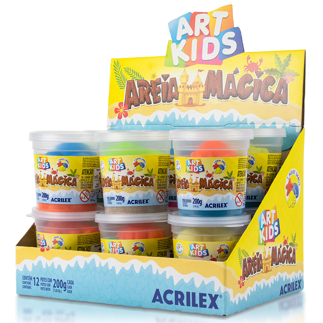 MASA MODELAR ACRILEX ARENA MAGICA 200GR X12