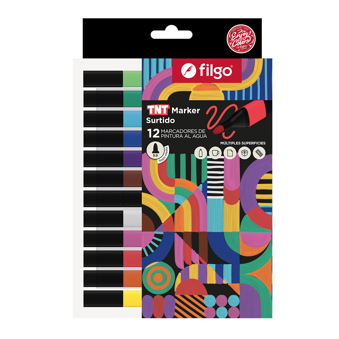  MARCADOR PINTURA FILGO TNT BLISTER X12