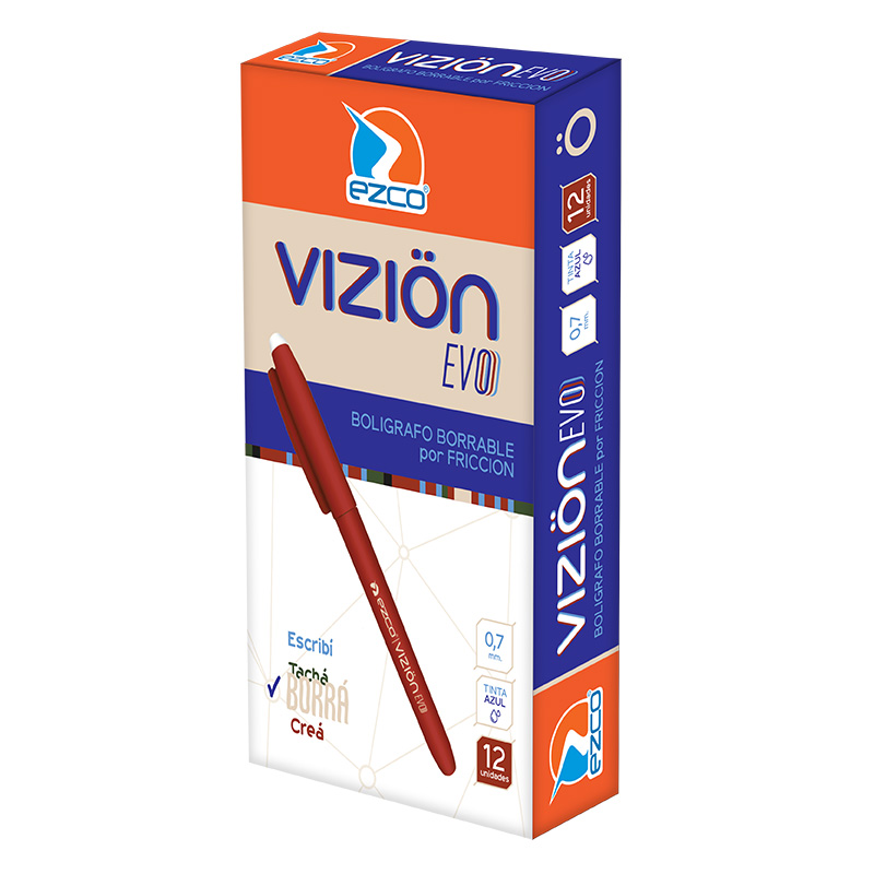  ROLLER BORRABLE EZCO VIZION EVO 0.7MMAZUL X12