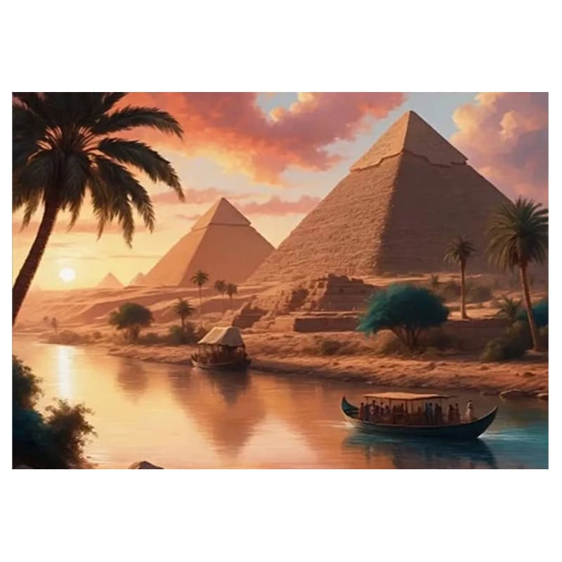  DIAMOND PAINTING 20X30 PIRAMIDES  SGK89710 EN ESTUCHE